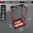 thumbnail image 5 of RitKeep Fitness RMAX 2250 Squat Power Rack, 1200 lb Capacity, 14 Adjustable Heights, 5 of 8