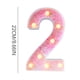 thumbnail image 4 of Xihbxyly Lámpara Led Colorida con Letras Decorativas Portátiles, Luz Led de Subtítulos Moderna, Decoración para Fiestas En Casa, Ambiente Romántico y Cálido, Material Abs+Pp, Funciona con Pilas., 4 of 4