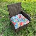 thumbnail image 3 of Unique Choice 2 Pieces Outdoor Chair Cushions, Patio Chair Pads, Red Flower, 3 of 9