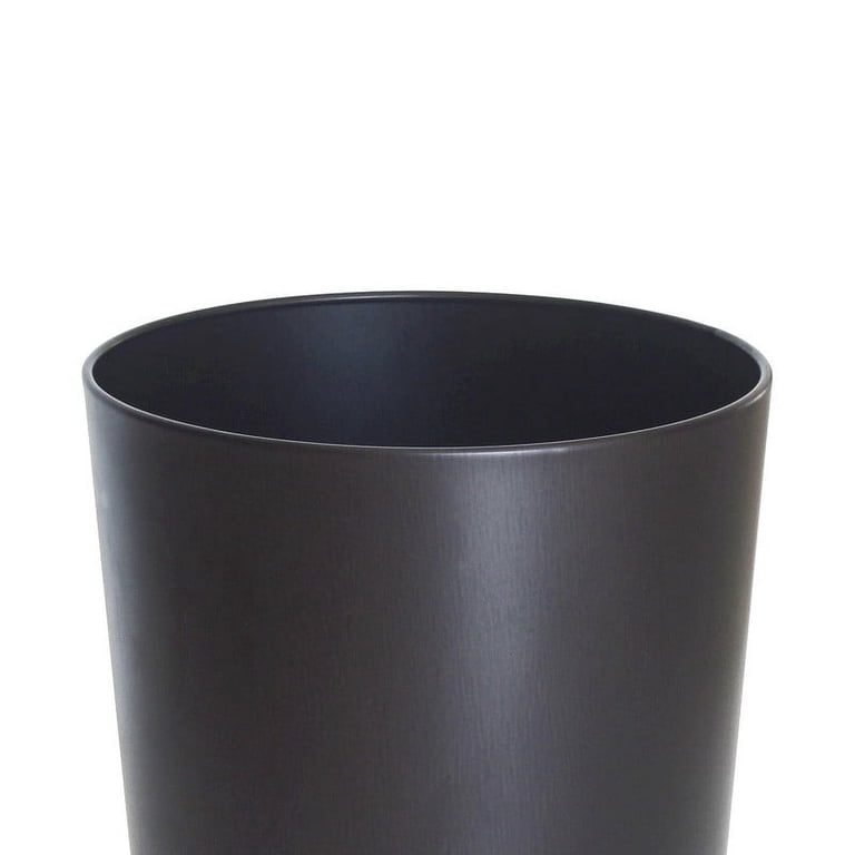Mainstays Bronze Metal Bathroom Wastebasket, 2.2 Gal photo 3