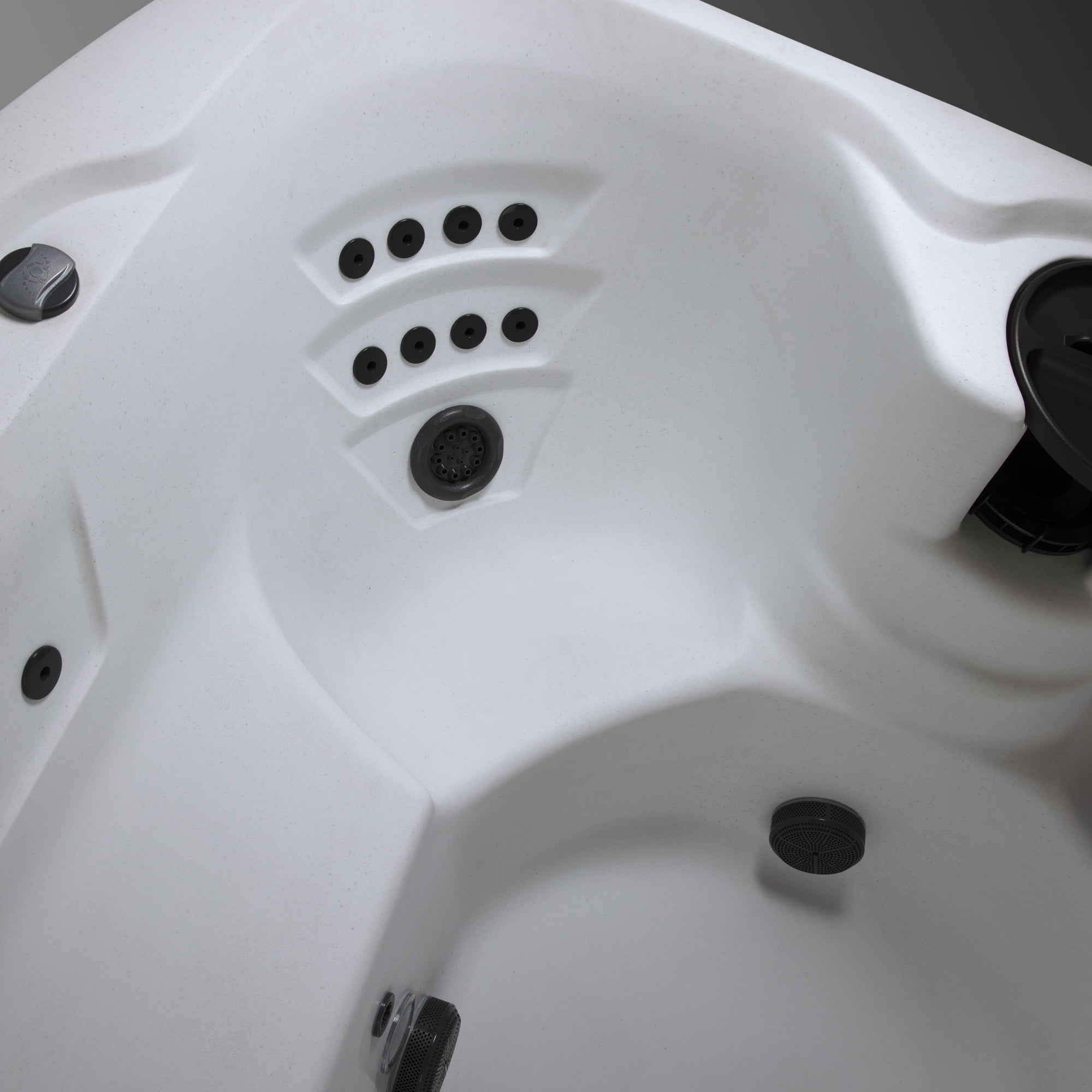 Lifesmart Leganza Hot Tub - 6-Person, 90- Jet, 230-Volt Spa in Arctic White/Coastal Gray
