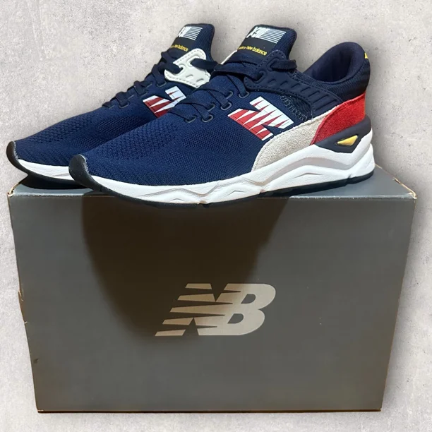 New Balance X90 USA Mens Running Casual Walking Shoes Sneakers Navy Blue Sz 9
