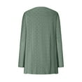 thumbnail image 5 of Women's Fashion Casual Solid Color Pocket Solid Color Cardigan Long Sleeved Coat Fancy Cardigan Womens Dusters And Kimonos Women Cardigan Sweaters for Fall plus Size Swing Cardigan plus Size Sweater, 5 of 5