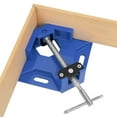 thumbnail image 4 of 90 Degree T-Handle Vice for Woodworking, Quick Fixture, Blue Right Angle Clamp, 4 of 8