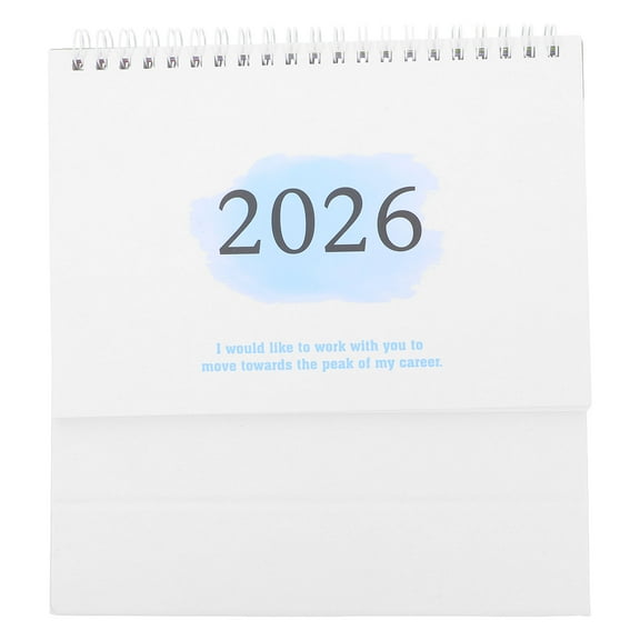 LOLIPPYY 2026 Desk Calendar Sky Paper Desktop Planner for Daily Use 1 Pack