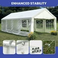 thumbnail image 4 of Uforic 13x26 ft Heavy Duty Outdoor Party Tent,Commercial Wedding Large Tent, Upgraded Galvanized Canopy with Removable Sidewall & 2 Storage Bags,Waterproof, White, 4 of 7