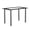 Black, variant on Hassch Modern Dining Table, Rectangular Table with Tempered Glass Tabletop & Metal Legs, Kitchen Table for Home Living Room, Black