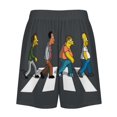 thumbnail image 6 of Simpsons Men's Short Pajama Pants Soft Trendy Sleep Shorts Breathable Ice Silk Lounge Shorts M, 6 of 8