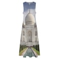 thumbnail image 4 of Famous Historic Taj Mahal Photo Illustration Long Dress dresses for women luxury designer party bandage dress, 4 of 6