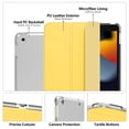 thumbnail image 4 of Funda MoKo para iPad 10.2 7ª a 9ª generación, diseño delgado, soporte amarillo, 4 of 9