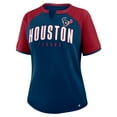 thumbnail image 2 of Women's Fanatics Navy/Red Houston Texans Height Advantage T-Shirt, 2 of 3