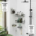 thumbnail image 4 of Juego de accesorios de baño Clara Clark, 25 piezas, con bandeja de ducha, color blanco, 4 of 9