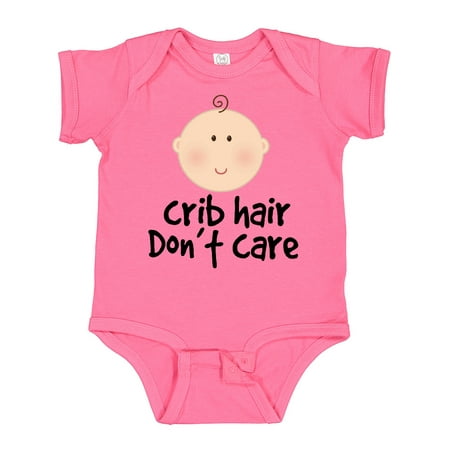 

Inktastic Crib Hair Dont Care Funny Baby Clothes Gift Baby Boy or Baby Girl Bodysuit