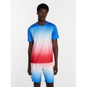 Athletic Works Men's and Big Men's America 250 Ombre Mesh Tee, Sizes XS-4XLT