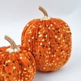 thumbnail image 4 of Halloween Decorations Halloween Party Decor Spooky Home Decor Soft Pumpkin Ornament Collection, 7 Pieces Fluffy Halloween Pumpkin Decorative Statue for Indoor Fall Halloween Festive Collocation Decor, 4 of 7