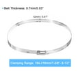 thumbnail image 2 of Uxcell Hose Clamp, 7 5/8" to 8 1/2" Adjustable Stainless Steel Worm Gear Hose Clamps for Fuel Line Plumbing, 6 Pack, 2 of 7
