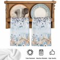 thumbnail image 5 of Blue Beige Coastal Kitchen Towels Set of 2, Beach Starfish Summer Eucalyptus Ombre Absorbent Dish Towels for Kitchen, Microfiber Hand Towel, Quick Drying Tea Towel for Cleaning Decorative Dishcloths, 5 of 7