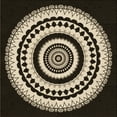thumbnail image 1 of Ahgly Company Machine Washable Indoor Square Transitional Light French Beige Brown Area Rugs, 8' Square, 1 of 7