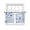 RoyalBlue, variant on Blue Physics Sheer Curtains 54 Inch Length 2 Panels Set Window Treatments, Model Laboratory Formula Equations Plaid Rod Pocket Semi Curtains for Living Room/Bedroom/Kitchen Décor, 104"W x 54"L