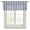 Blue, variant on Black Striped Semi Sheer Valance Curtains Modern Stripes Farmhouse Rustic Country Voile Valances Curtain Rod Pocket Small Window Treatment for Kitchen Bathroom Cafe 54"x18"