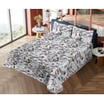 thumbnail image 4 of Ambesonne Springtime Fitted & Flat Sheet with Shams 4 Pcs Set, Asters Buds Pattern Boho, King, Pale Sky Blue Eggshell, 4 of 5