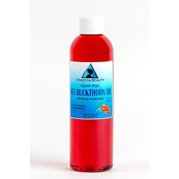 Sea buckthorn oil unrefined organic extra virgin co2 extracted premium pure 4 oz