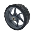 thumbnail image 1 of harayaa Roue de Chariot de Camping en PVC Noir Pièce de Réparation Robuste 16cm X 6cm Chariot Pliant Utilitaire, 1 of 8