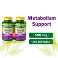 Spring Valley Niacin Dietary Supplement Capsule Twin Pack, 500mg, 240