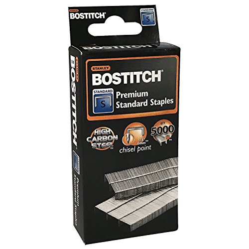 Stanley Bostitch Premium Standard Staples, 1/4" (6mm), High Carbon