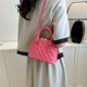 thumbnail image 3 of Bolso de mano para mujer, Bolso de cuero PU, Bolso de mano elegante Simple, bandolera (rosa), 3 of 6
