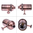 thumbnail image 4 of Retro Lamp Holder Aluminum Lamp Holder Vintage E27 Bulb Lamp Holder Holder, 4 of 4