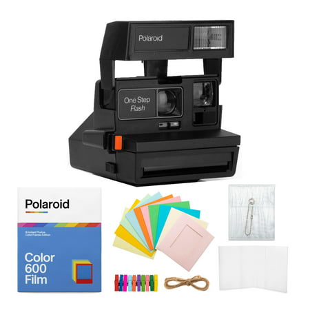 Image of Polaroid 600 OneStep Flash Instant Camera with Color 600 Film & Accessory Bundle