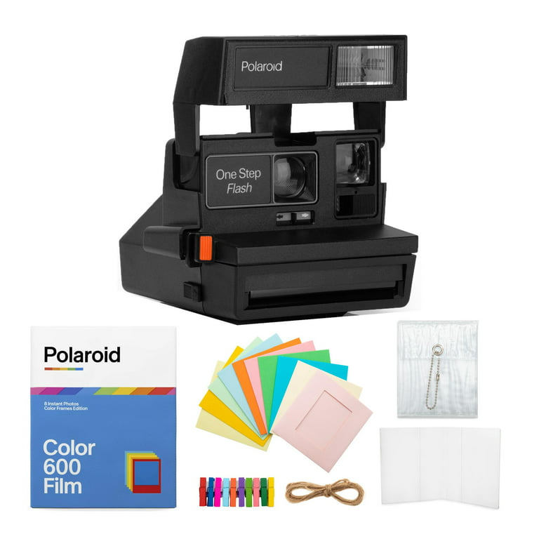 bande binær bule Polaroid 600 OneStep Flash Instant Camera with Color 600 Film & Accessory  Bundle - Walmart.com