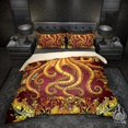 thumbnail image 1 of Gold Tentacles Bed Cover, Duvet or Comforter, Octopus Art, Alternative Bedding, 1 of 7