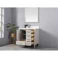 thumbnail image 2 of Aberdeen 36 in. W x 22 in. D Left Offset Sink Bathroom Vanity in Coventry Gray with Quartz or Marble Countertop | MODERN VANITY, 2 of 5