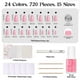 thumbnail image 5 of Kit Press on Nails con forma de escarabajos, 720 unidades, 24 colores, con pegamento y pegatinas, 5 of 7