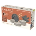 thumbnail image 7 of Beautiful 12pc Ceramic Non-Stick Cookware Set, Porcini Taupe by Drew Barrymore, 7 of 7