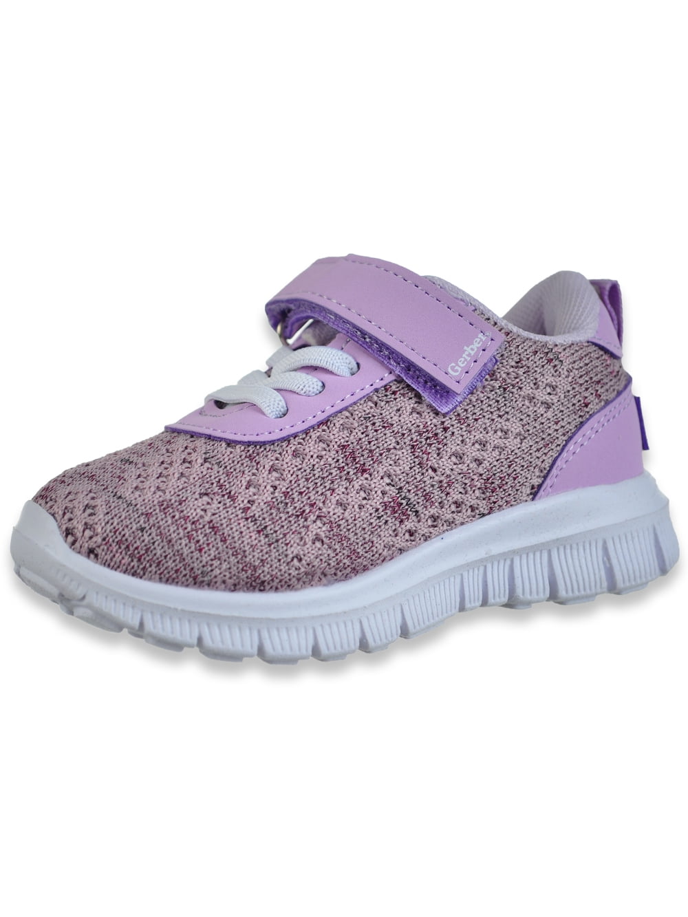 Gerber Infant Girls Knit Athletic Sneakers, Sizes 4-6