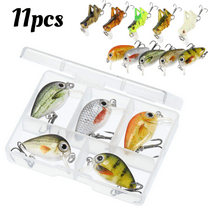 Easy Catch Squarebill Crankbaits, Lifelike Fishing Lures for Bass, Trout, Crappie, Bluegill, and Panfish, Artificial Hard Bait for Freshwater Creek Crank Baits, Fishing Gifts for Family Fish,With Box