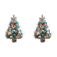 thumbnail image 1 of Mini Adornos para Árboles Navidad 45 Cm Con Luces LED Decoraciones Escritorio () Azul, 1 of 2