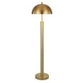 thumbnail image 3 of Evelyn&Zoe York 58" Tall Floor Lamp with Metal Shade, Brass/Brass, 3 of 7