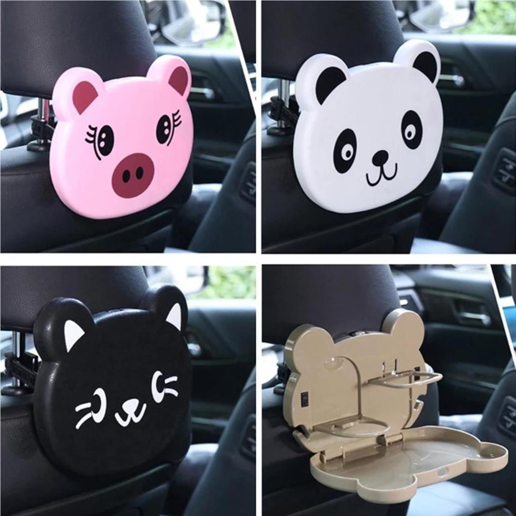 Cartoon Car Folding Cup Holder Food Tray Holder Stand Car Folding Cup Multi-function  Car Seat Back Drink Table Beverage Holder Tray | Walmart Canada