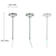 thumbnail image 4 of Matsuzay Modelo de lámpara de vía férrea musgo micropaisaje al aire libre 1:87 LED farola de Metal decoración de jardín pista luz arena accesorios Artesanía Verde (blanco cálido) Matsuzay HA066876-06, 4 of 6