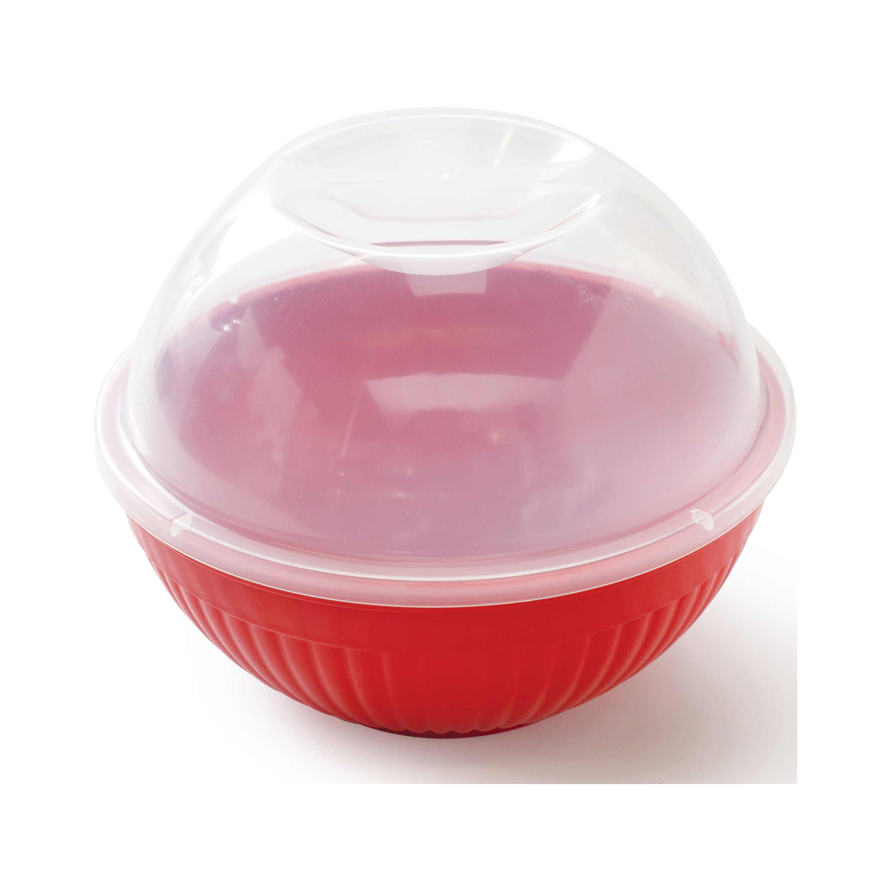 Nordic Ware Microwave Plastic Popcorn Set, Red Quick Pop and White Micro Mix and Melt