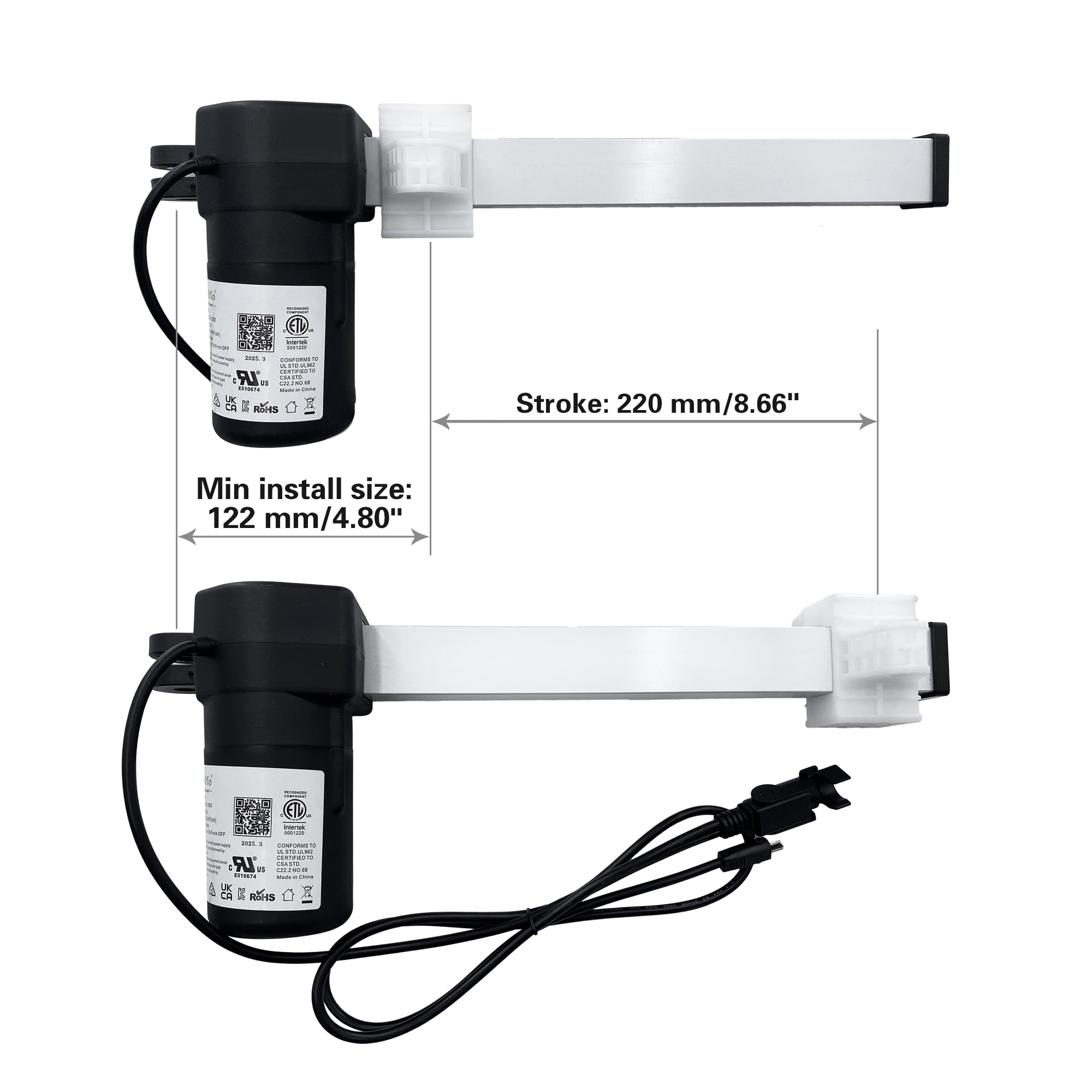 Power Recliner Lift Chairs Emomo Model 3MTR 3MR122-220E Linear Actuator Motor Replacement