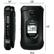 Open Box Kyocera DuraXV Extreme E4810 Rugged 4G LTE Flip Basic Cell Phone Verizon Black