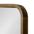 thumbnail image 3 of Kate and Laurel Hutton Modern Rounded Rectangle Wall Mirror, 20 x 30, Rustic Brown, Transitional Geometric Mirror for Wall, 3 of 8