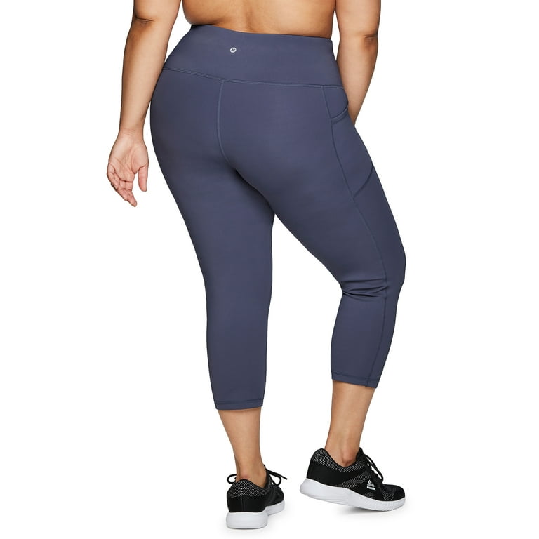 RBX Active Women's Plus Size Squat Proof Capri Legging With Pockets