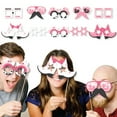 thumbnail image 2 of Big Dot of Happiness Rodeo Cowgirl Glasses and Masks - Paper Card Stock Pink Western Party Photo Booth Props Kit - 10 Count, 2 of 5
