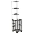 thumbnail image 3 of AWHAO Organisateur d'Équipement de Sport Roulant Accessoires avec Roues Support de Rangement pour Balles Noir, 3 of 9